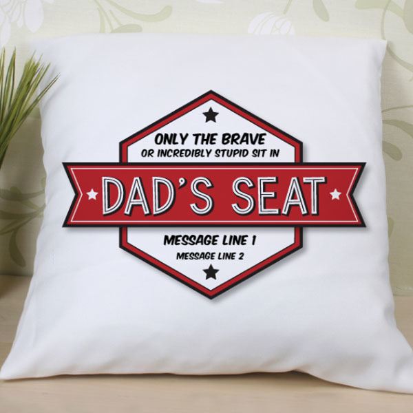 Personalised Dad's Seat Cushion