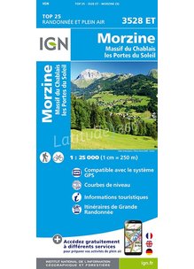 Carte 3528ET MORZINE MASSIF DU CHABLAIS