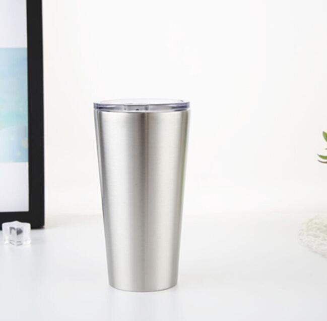 16OZ stainless steel mug tumblers double wall insulation water cups beer wine mugs with lid KKA6814