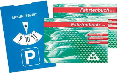 RNK Verlag Fahrtenbuch PKW, DIN A6 quer + Parkscheibe Rückstichheftung - 1 Stück (3119/2)