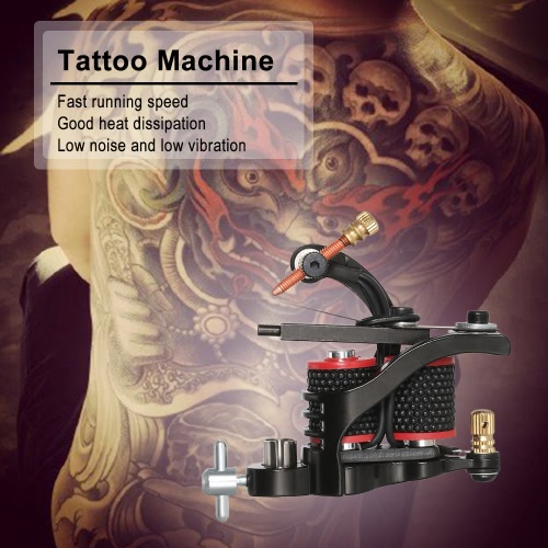 1pc Tattoo Machine Gun Professional Tattoo Motor Shader Tattoo Liner Body Permanent Art Tool Black