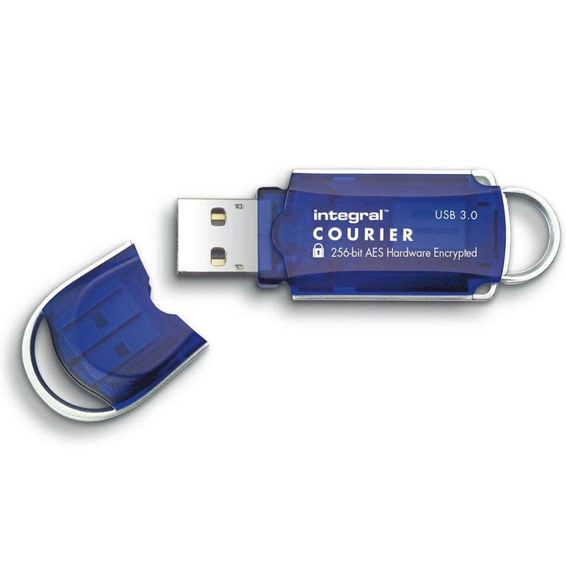 Integral 16GB Courier FIPS 197 256-Bit Hardware Encrypted USB 3.0 Flash Drive