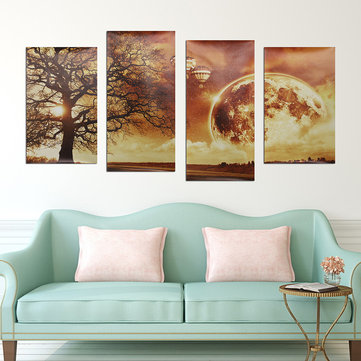 4Pcs Modern Abstract Canvas Painting