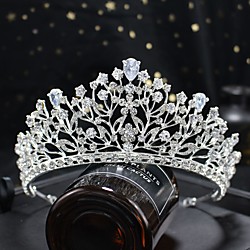 S039 zircon cristal couronne mariée mariage cheveux accessoires couronne coiffure mariage bijoux coréen princesse anniversaire couronne Lightinthebox