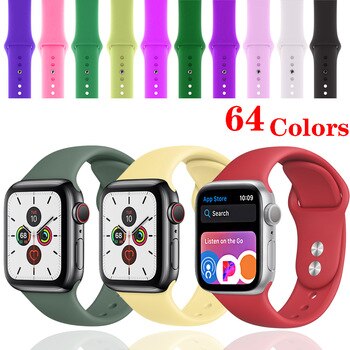 Strap For Apple Watch Band Correa iwatch 42mm 38mm 40mm bracelet Silicone Watchband Accessories 4 3 2 1 apple watch 5 band 44mm